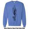 Adult Heavy Blend Heather Royal or Red 60/40 Fleece Crew (S) Thumbnail