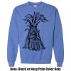 Adult Heavy Blend Heather Royal or Red 60/40 Fleece Crew (S) Thumbnail