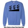 Adult Heavy Blend Heather Royal or Red 60/40 Fleece Crew (S) Thumbnail