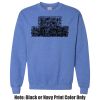 Adult Heavy Blend Heather Royal or Red 60/40 Fleece Crew (S) Thumbnail