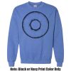 Adult Heavy Blend Heather Royal or Red 60/40 Fleece Crew (S) Thumbnail