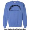Adult Heavy Blend Heather Royal or Red 60/40 Fleece Crew (S) Thumbnail