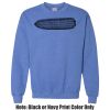 Adult Heavy Blend Heather Royal or Red 60/40 Fleece Crew (S) Thumbnail
