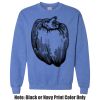 Adult Heavy Blend Heather Royal or Red 60/40 Fleece Crew (S) Thumbnail