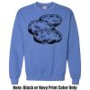 Adult Heavy Blend Heather Royal or Red 60/40 Fleece Crew (S) Thumbnail