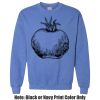 Adult Heavy Blend Heather Royal or Red 60/40 Fleece Crew (S) Thumbnail