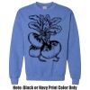 Adult Heavy Blend Heather Royal or Red 60/40 Fleece Crew (S) Thumbnail