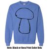 Adult Heavy Blend Heather Royal or Red 60/40 Fleece Crew (S) Thumbnail