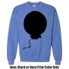 Adult Heavy Blend Heather Royal or Red 60/40 Fleece Crew (S) Thumbnail