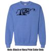 Adult Heavy Blend Heather Royal or Red 60/40 Fleece Crew (S) Thumbnail