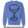 Adult Heavy Blend Heather Royal or Red 60/40 Fleece Crew (S) Thumbnail