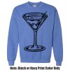 Adult Heavy Blend Heather Royal or Red 60/40 Fleece Crew (S) Thumbnail