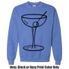 Adult Heavy Blend Heather Royal or Red 60/40 Fleece Crew (S) Thumbnail