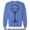Adult Heavy Blend Heather Royal or Red 60/40 Fleece Crew (S) Thumbnail