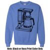 Adult Heavy Blend Heather Royal or Red 60/40 Fleece Crew (S) Thumbnail