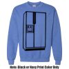 Adult Heavy Blend Heather Royal or Red 60/40 Fleece Crew (S) Thumbnail