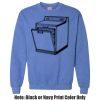 Adult Heavy Blend Heather Royal or Red 60/40 Fleece Crew (S) Thumbnail