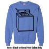 Adult Heavy Blend Heather Royal or Red 60/40 Fleece Crew (S) Thumbnail