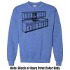 Adult Heavy Blend Heather Royal or Red 60/40 Fleece Crew (S) Thumbnail