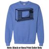 Adult Heavy Blend Heather Royal or Red 60/40 Fleece Crew (S) Thumbnail