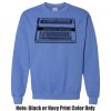 Adult Heavy Blend Heather Royal or Red 60/40 Fleece Crew (S) Thumbnail