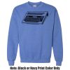 Adult Heavy Blend Heather Royal or Red 60/40 Fleece Crew (S) Thumbnail