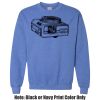 Adult Heavy Blend Heather Royal or Red 60/40 Fleece Crew (S) Thumbnail