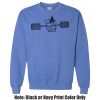 Adult Heavy Blend Heather Royal or Red 60/40 Fleece Crew (S) Thumbnail