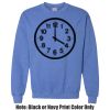 Adult Heavy Blend Heather Royal or Red 60/40 Fleece Crew (S) Thumbnail