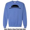 Adult Heavy Blend Heather Royal or Red 60/40 Fleece Crew (S) Thumbnail