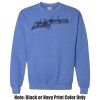 Adult Heavy Blend Heather Royal or Red 60/40 Fleece Crew (S) Thumbnail