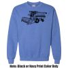 Adult Heavy Blend Heather Royal or Red 60/40 Fleece Crew (S) Thumbnail