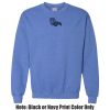 Adult Heavy Blend Heather Royal or Red 60/40 Fleece Crew (S) Thumbnail