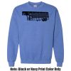 Adult Heavy Blend Heather Royal or Red 60/40 Fleece Crew (S) Thumbnail