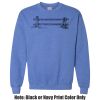 Adult Heavy Blend Heather Royal or Red 60/40 Fleece Crew (S) Thumbnail