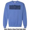 Adult Heavy Blend Heather Royal or Red 60/40 Fleece Crew (S) Thumbnail