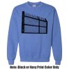 Adult Heavy Blend Heather Royal or Red 60/40 Fleece Crew (S) Thumbnail