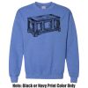 Adult Heavy Blend Heather Royal or Red 60/40 Fleece Crew (S) Thumbnail