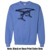 Adult Heavy Blend Heather Royal or Red 60/40 Fleece Crew (S) Thumbnail