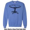 Adult Heavy Blend Heather Royal or Red 60/40 Fleece Crew (S) Thumbnail