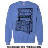 Adult Heavy Blend Heather Royal or Red 60/40 Fleece Crew (S) Thumbnail