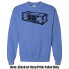 Adult Heavy Blend Heather Royal or Red 60/40 Fleece Crew (S) Thumbnail