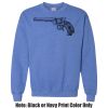 Adult Heavy Blend Heather Royal or Red 60/40 Fleece Crew (S) Thumbnail