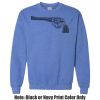 Adult Heavy Blend Heather Royal or Red 60/40 Fleece Crew (S) Thumbnail