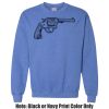Adult Heavy Blend Heather Royal or Red 60/40 Fleece Crew (S) Thumbnail