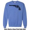 Adult Heavy Blend Heather Royal or Red 60/40 Fleece Crew (S) Thumbnail