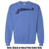 Adult Heavy Blend Heather Royal or Red 60/40 Fleece Crew (S) Thumbnail