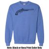 Adult Heavy Blend Heather Royal or Red 60/40 Fleece Crew (S) Thumbnail
