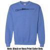 Adult Heavy Blend Heather Royal or Red 60/40 Fleece Crew (S) Thumbnail
