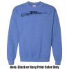 Adult Heavy Blend Heather Royal or Red 60/40 Fleece Crew (S) Thumbnail